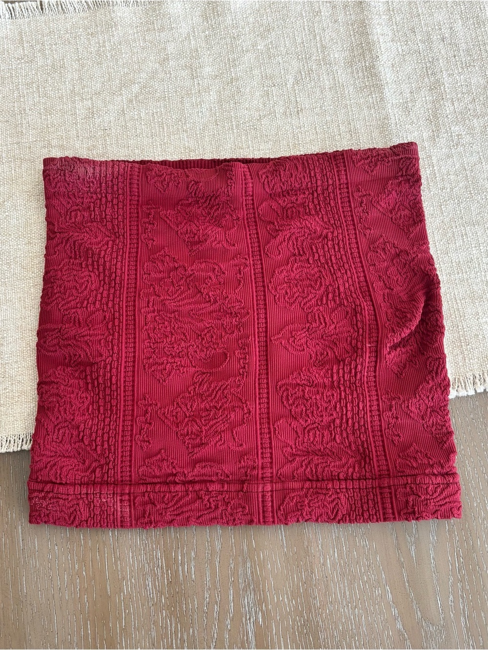 Maroon Textured Tube Top from Tilly’s Super Stretchy